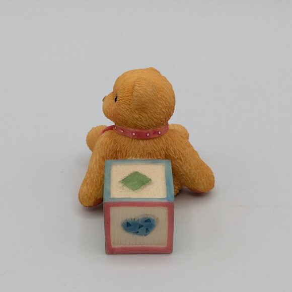Cherished Teddies Bear with Number 7 Block (302902) 1997 - Picture 6 of 10